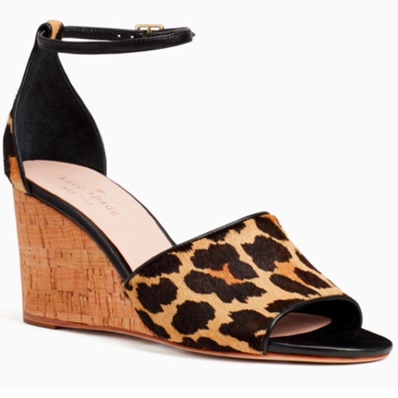kate spade Shoes - KATE SPADE NEW YORK LONNIE LEOPARD PRINT WEDGE
